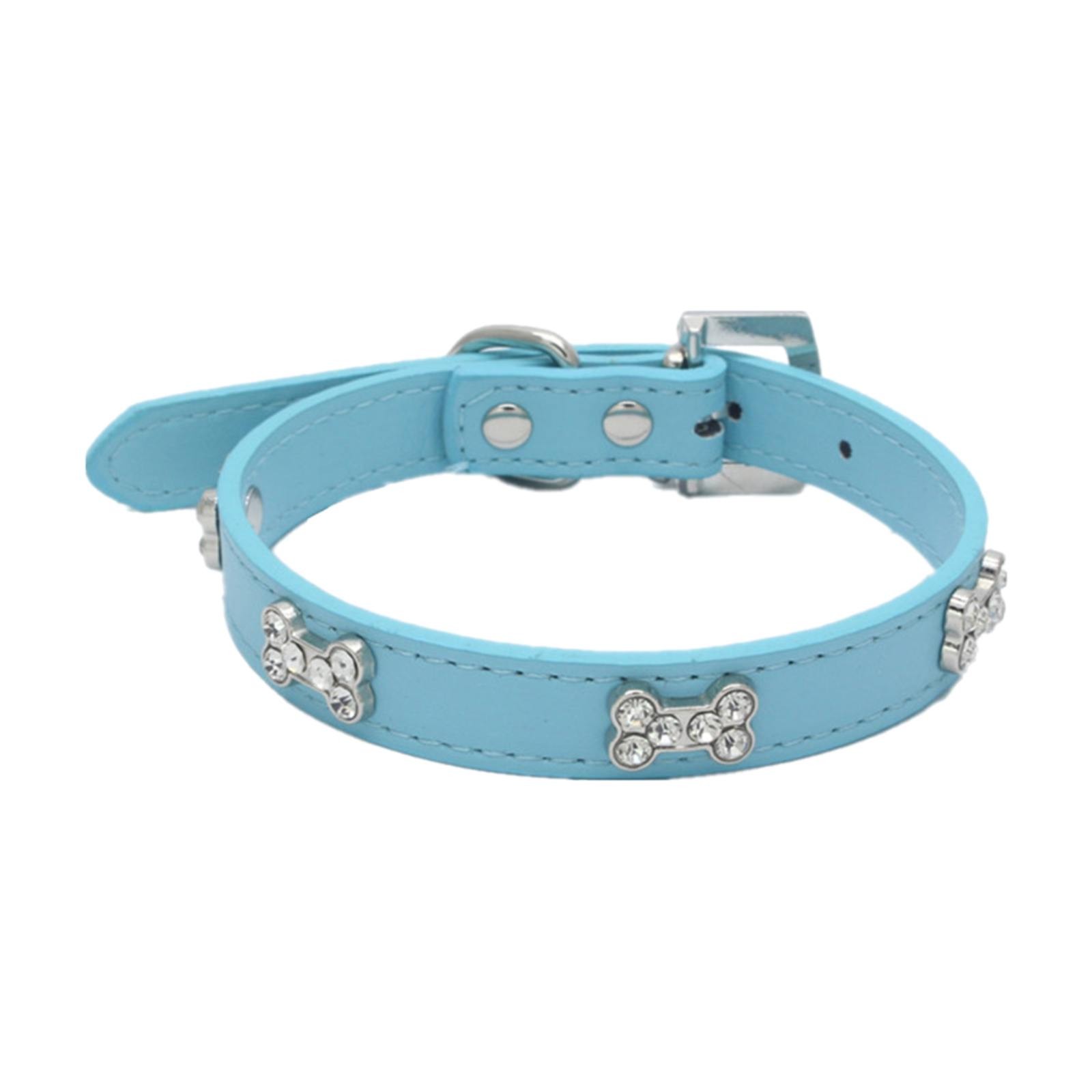 thumbnail image 2 of Brillante Rhinestone Pet Bone Joyería Perro Pequeño y Mediano Cadena de perro, 2 of 2